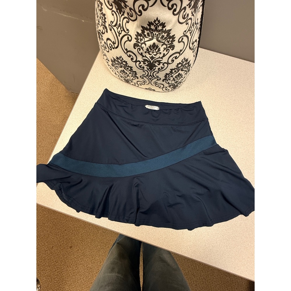 EkouAer Athletic Skirt Navy Blue Athletic Skirt Flounce Skirt Skort Sporty